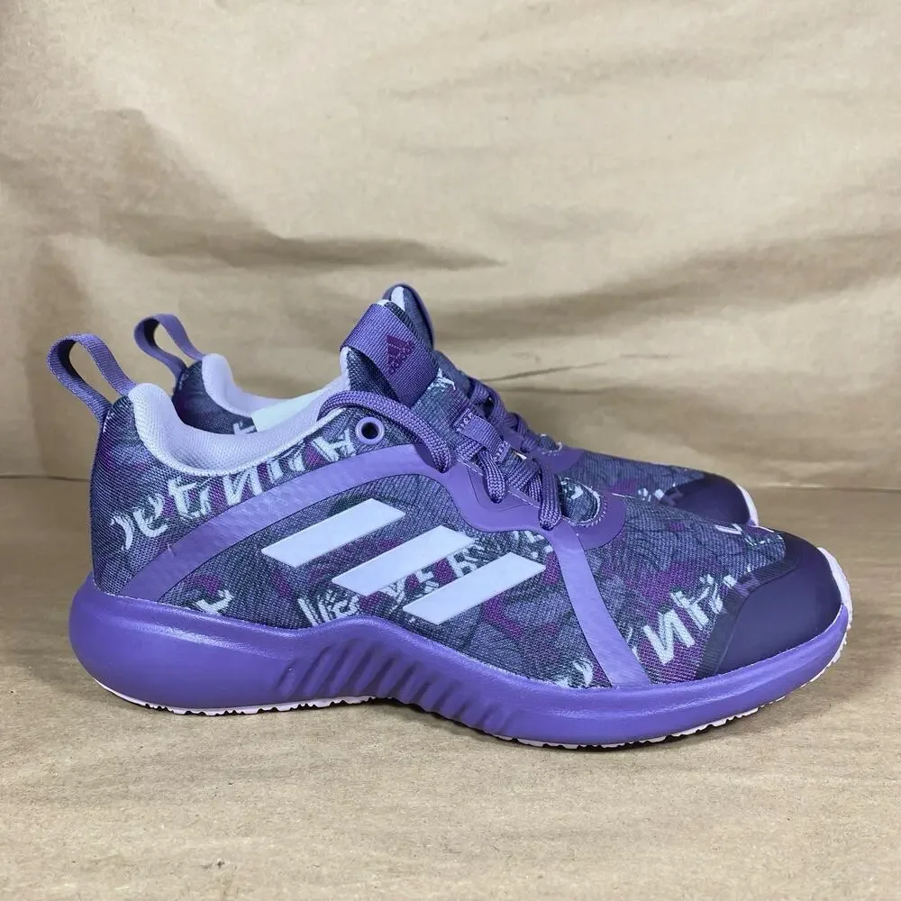 Adidas FortaRun X Tech Shoes GIRLS 3.5 Running Purple Grey White Lavender EF9708
